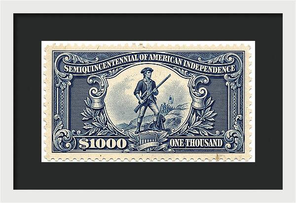 American Independence $1,000 1 - Framed Print
