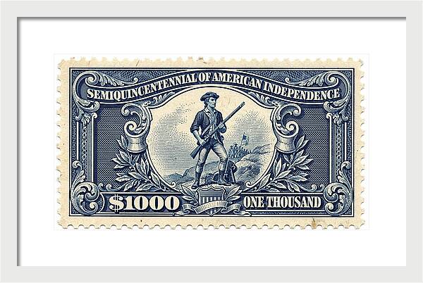American Independence $1,000 1 - Framed Print