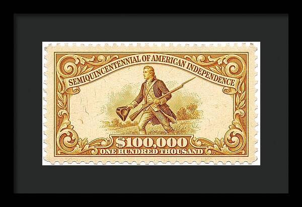 American Independence $100,000 1 - Framed Print