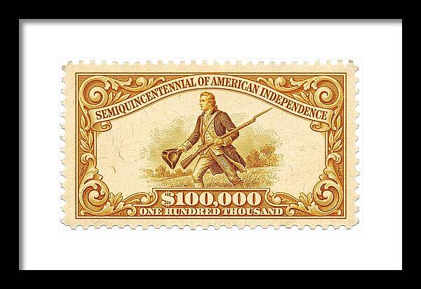 American Independence $100,000 1 - Framed Print