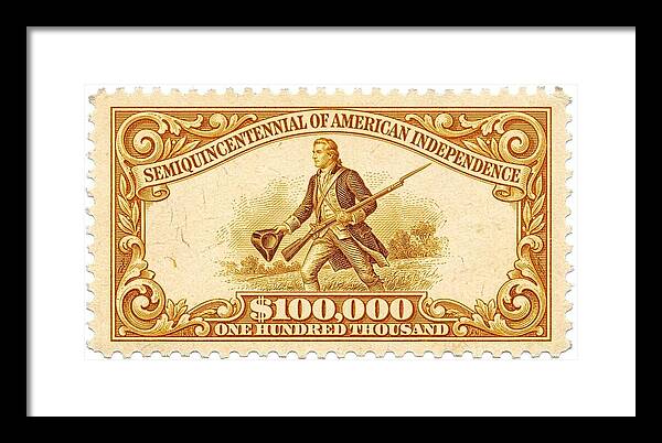 American Independence $100,000 1 - Framed Print