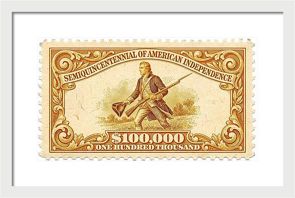 American Independence $100,000 1 - Framed Print