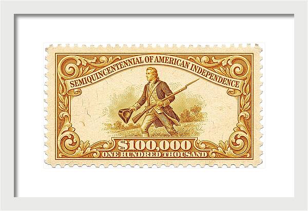American Independence $100,000 1 - Framed Print