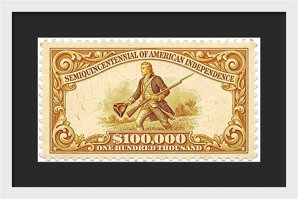 American Independence $100,000 1 - Framed Print