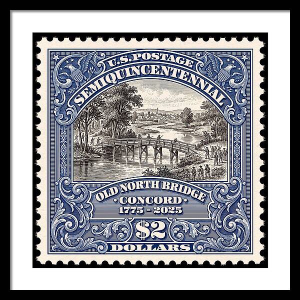 Battle of Concord $2 1 - Framed Print