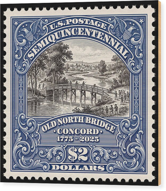 Battle of Concord $2 1 - Wood Print