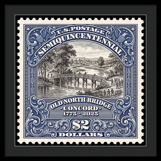 Battle of Concord $2 1 - Framed Print