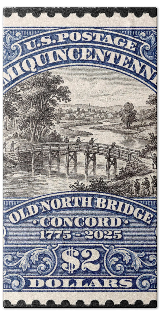 Battle of Concord $2 1 - Bath Towel