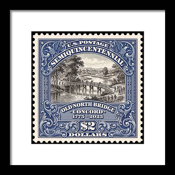 Battle of Concord $2 1 - Framed Print