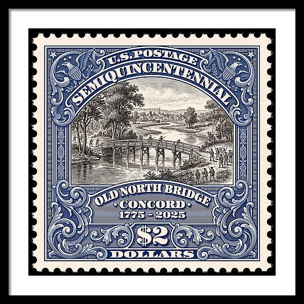 Battle of Concord $2 1 - Framed Print