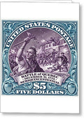 Battle of Quebec $5 2 - Greeting Card