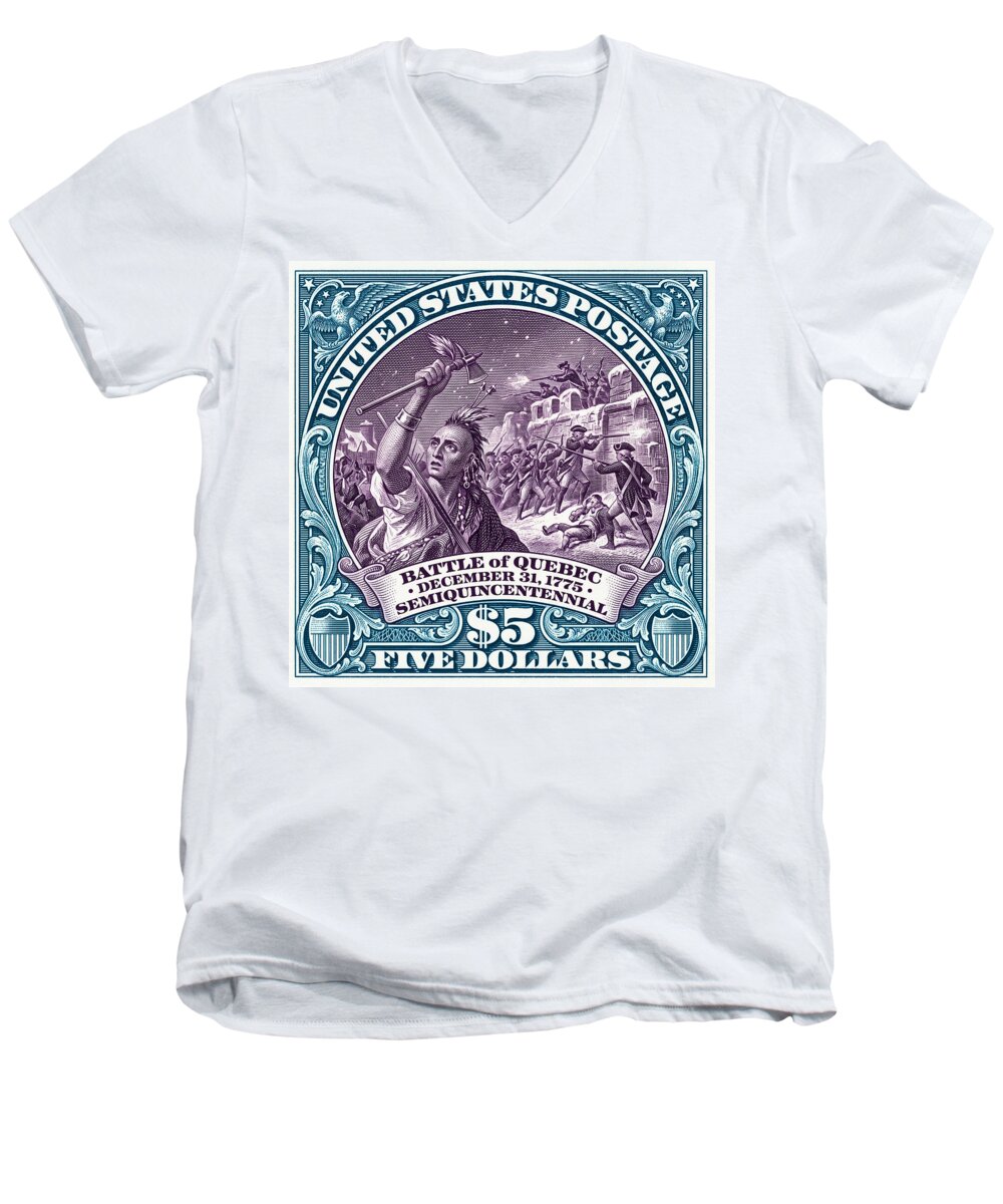 Battle of Quebec $5 2 - Men's V-Neck T-Shirt