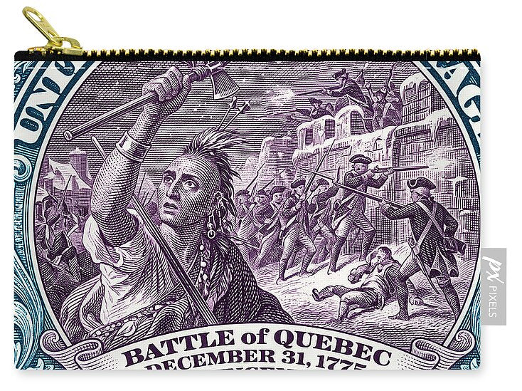 Battle of Quebec $5 2 - Zip Pouch