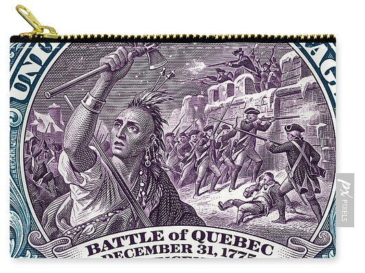 Battle of Quebec $5 2 - Zip Pouch