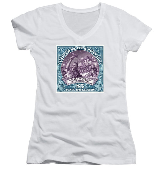 Battle of Quebec $5 2 - Women's V-Neck