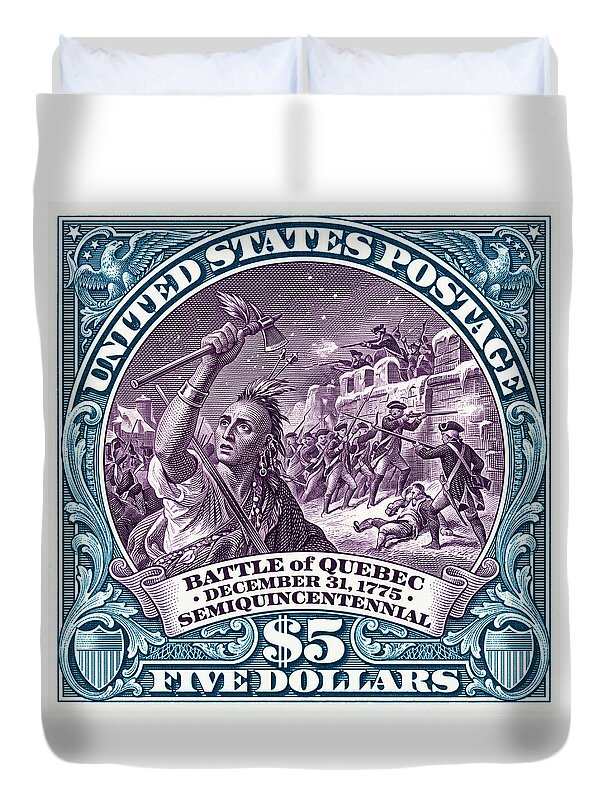 Battle of Quebec $5 2 - Duvet Cover