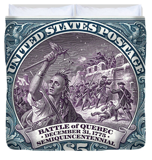 Battle of Quebec $5 2 - Duvet Cover