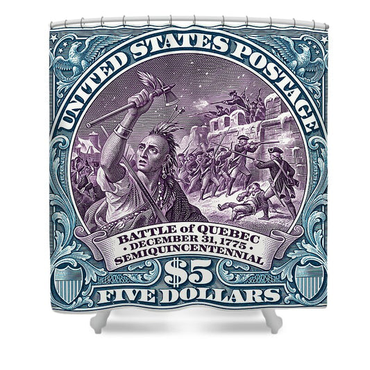Battle of Quebec $5 2 - Shower Curtain