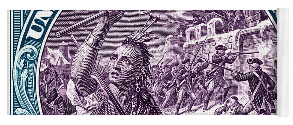 Battle of Quebec $5 2 - Yoga Mat