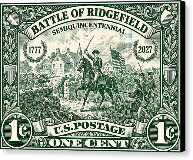 Battle of Ridgefield 1c 1 - Canvas Print