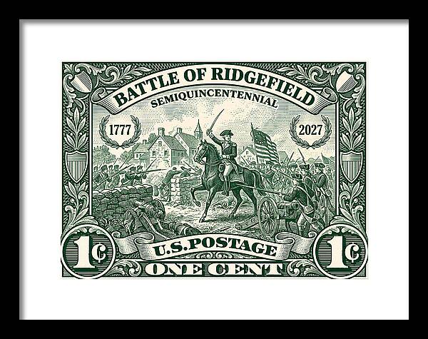 Battle of Ridgefield 1c 1 - Framed Print