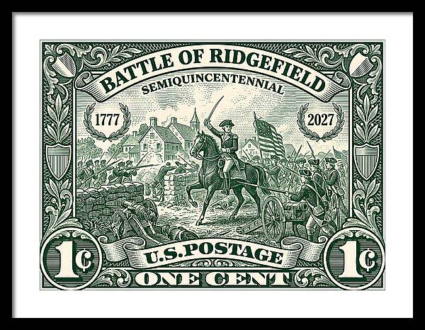 Battle of Ridgefield 1c 1 - Framed Print