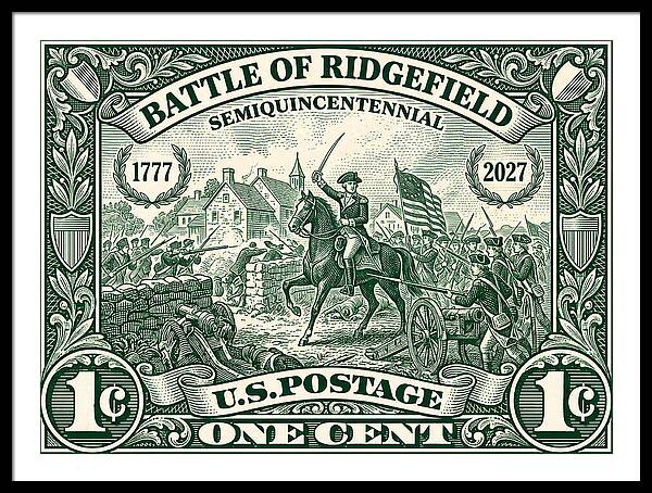 Battle of Ridgefield 1c 1 - Framed Print