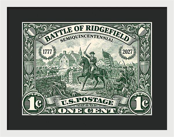 Battle of Ridgefield 1c 1 - Framed Print