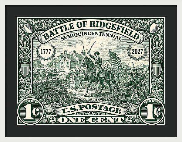 Battle of Ridgefield 1c 1 - Framed Print