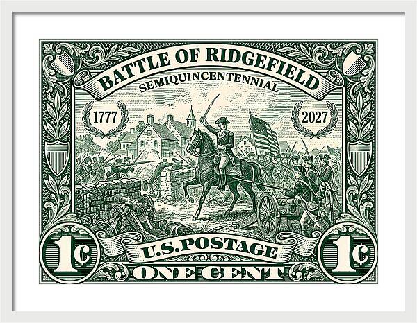Battle of Ridgefield 1c 1 - Framed Print