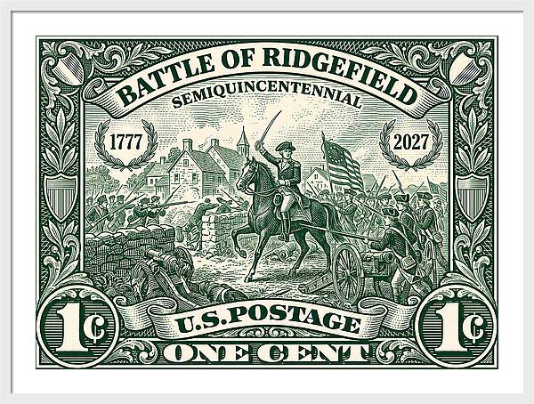Battle of Ridgefield 1c 1 - Framed Print