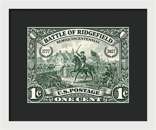 Battle of Ridgefield 1c 1 - Framed Print