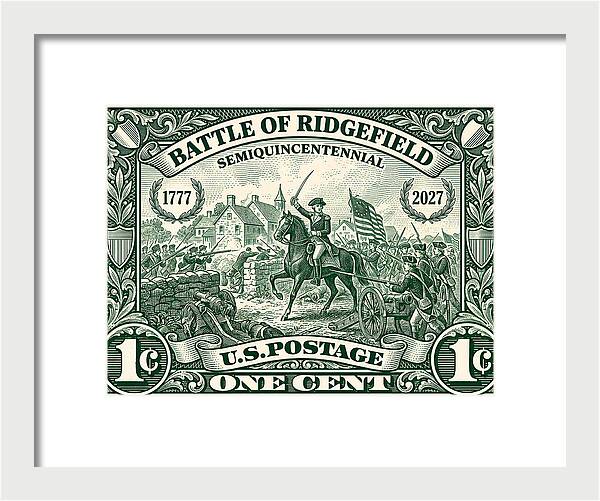 Battle of Ridgefield 1c 1 - Framed Print