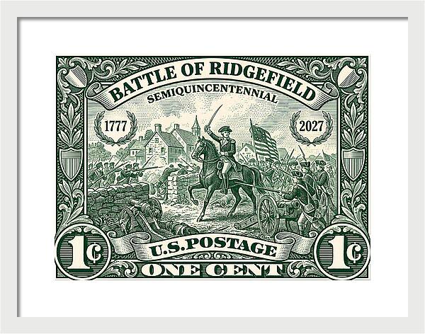 Battle of Ridgefield 1c 1 - Framed Print