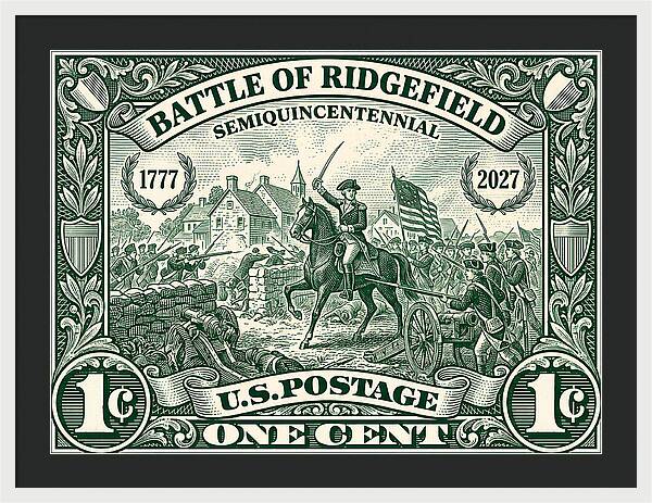 Battle of Ridgefield 1c 1 - Framed Print