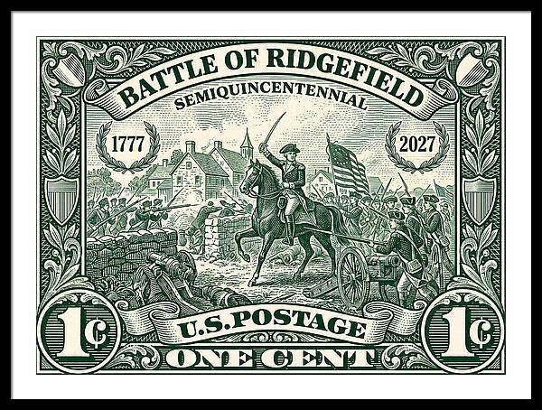 Battle of Ridgefield 1c 1 - Framed Print