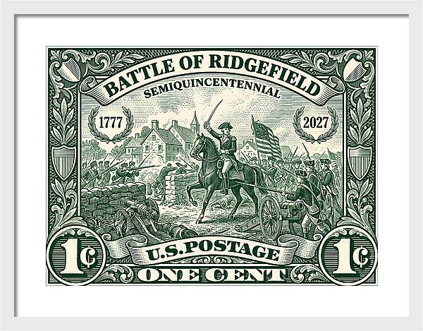 Battle of Ridgefield 1c 1 - Framed Print