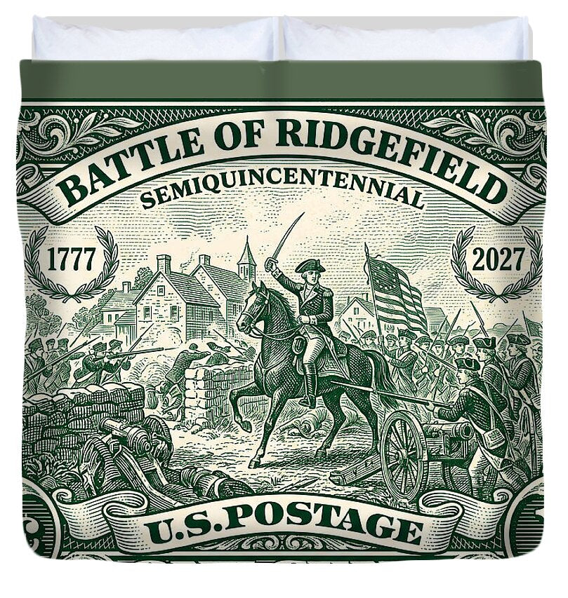 Battle of Ridgefield 1c 1 - Duvet Cover