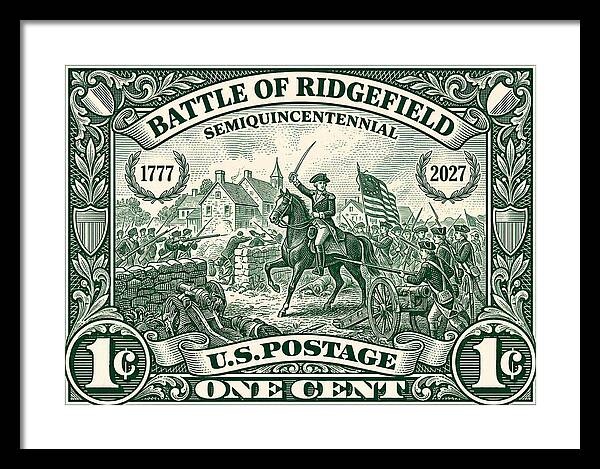 Battle of Ridgefield 1c 1 - Framed Print