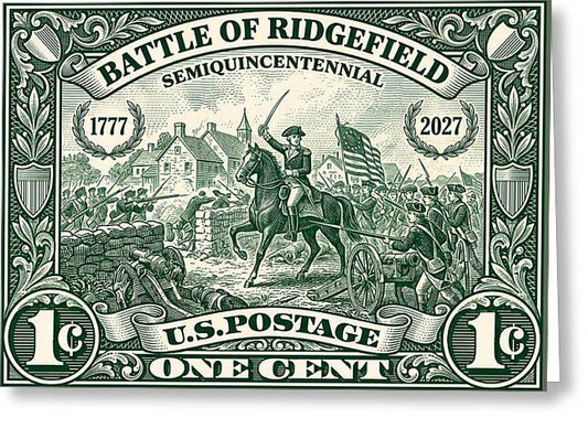 Battle of Ridgefield 1c 1 - Greeting Card