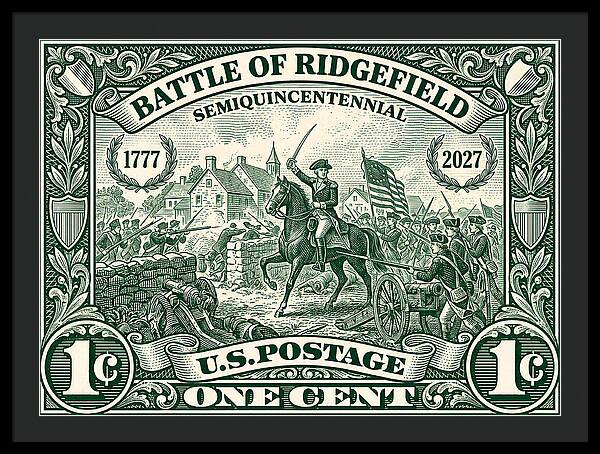 Battle of Ridgefield 1c 1 - Framed Print