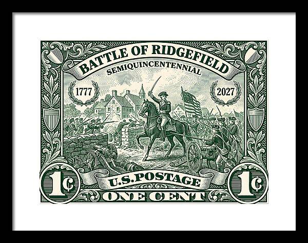 Battle of Ridgefield 1c 1 - Framed Print