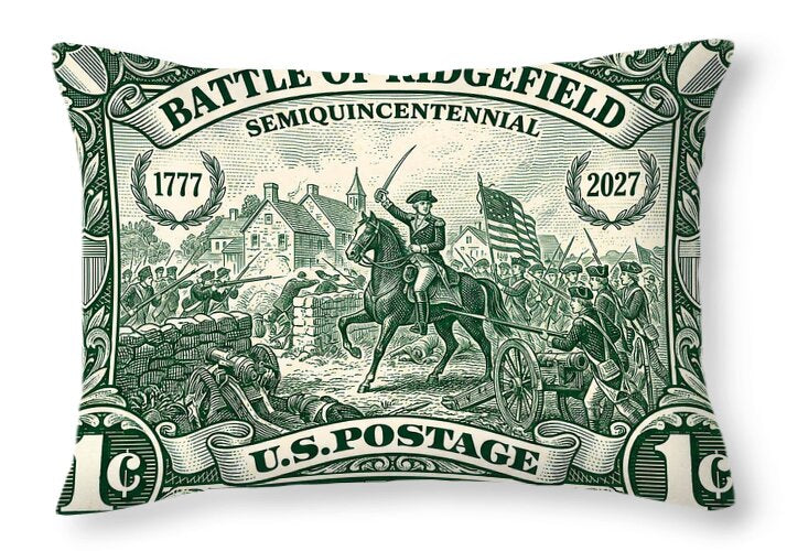 Battle of Ridgefield 1c 1 - Throw Pillow