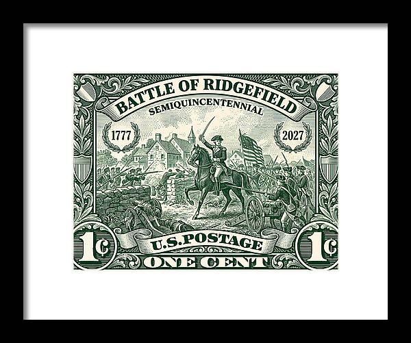Battle of Ridgefield 1c 1 - Framed Print
