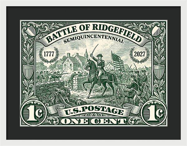 Battle of Ridgefield 1c 1 - Framed Print