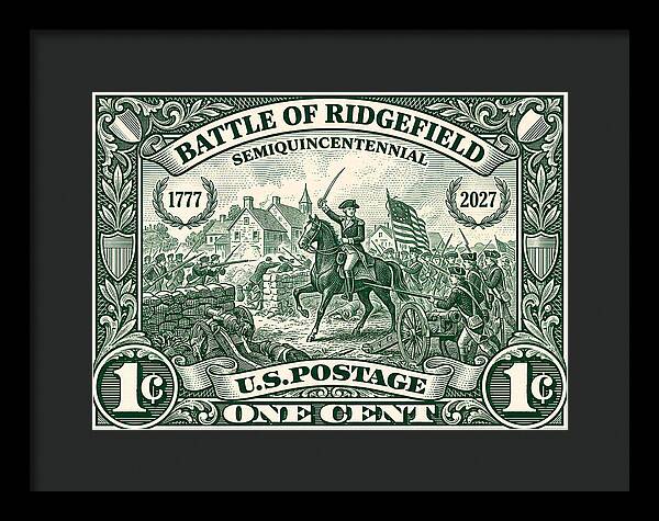 Battle of Ridgefield 1c 1 - Framed Print