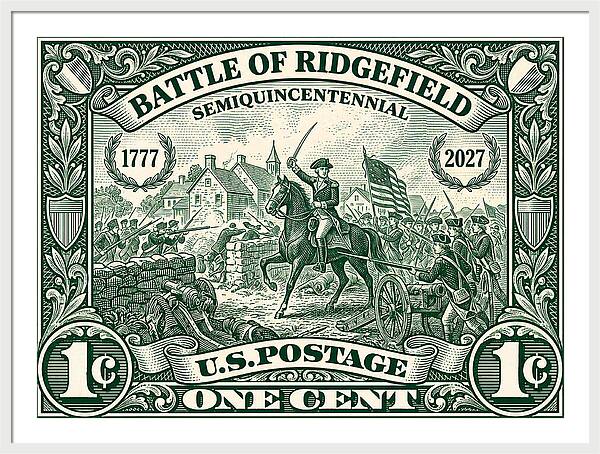 Battle of Ridgefield 1c 1 - Framed Print