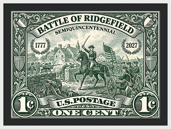Battle of Ridgefield 1c 1 - Framed Print
