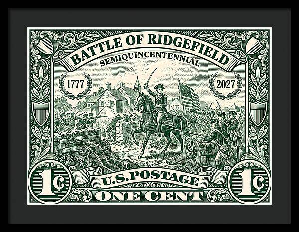 Battle of Ridgefield 1c 1 - Framed Print