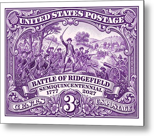 Battle of Ridgefield 3c 1 - Metal Print
